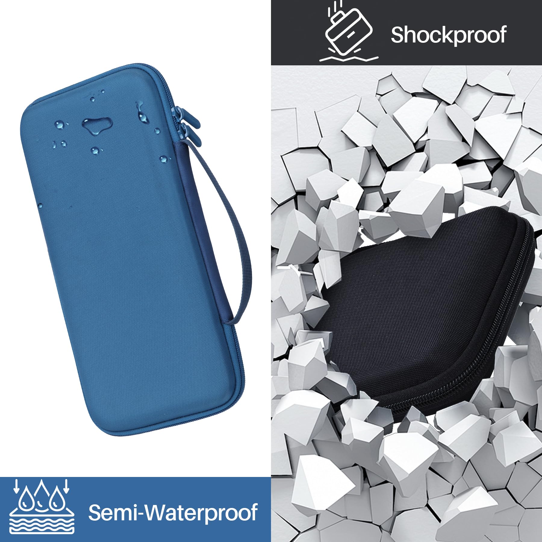 Lebakort Twarde etui kompatybilne z Logitech Pebble Keys 2 K380s K380, różowe | Przenośna torba na klawiaturę, przechowywanie, podróż