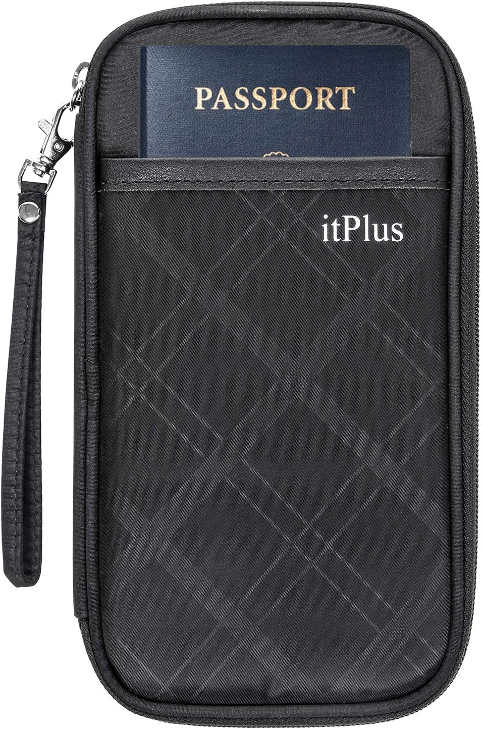 Large Passports Holder, Updated Nylon Ticket Travel Wallet & Documents Organizer