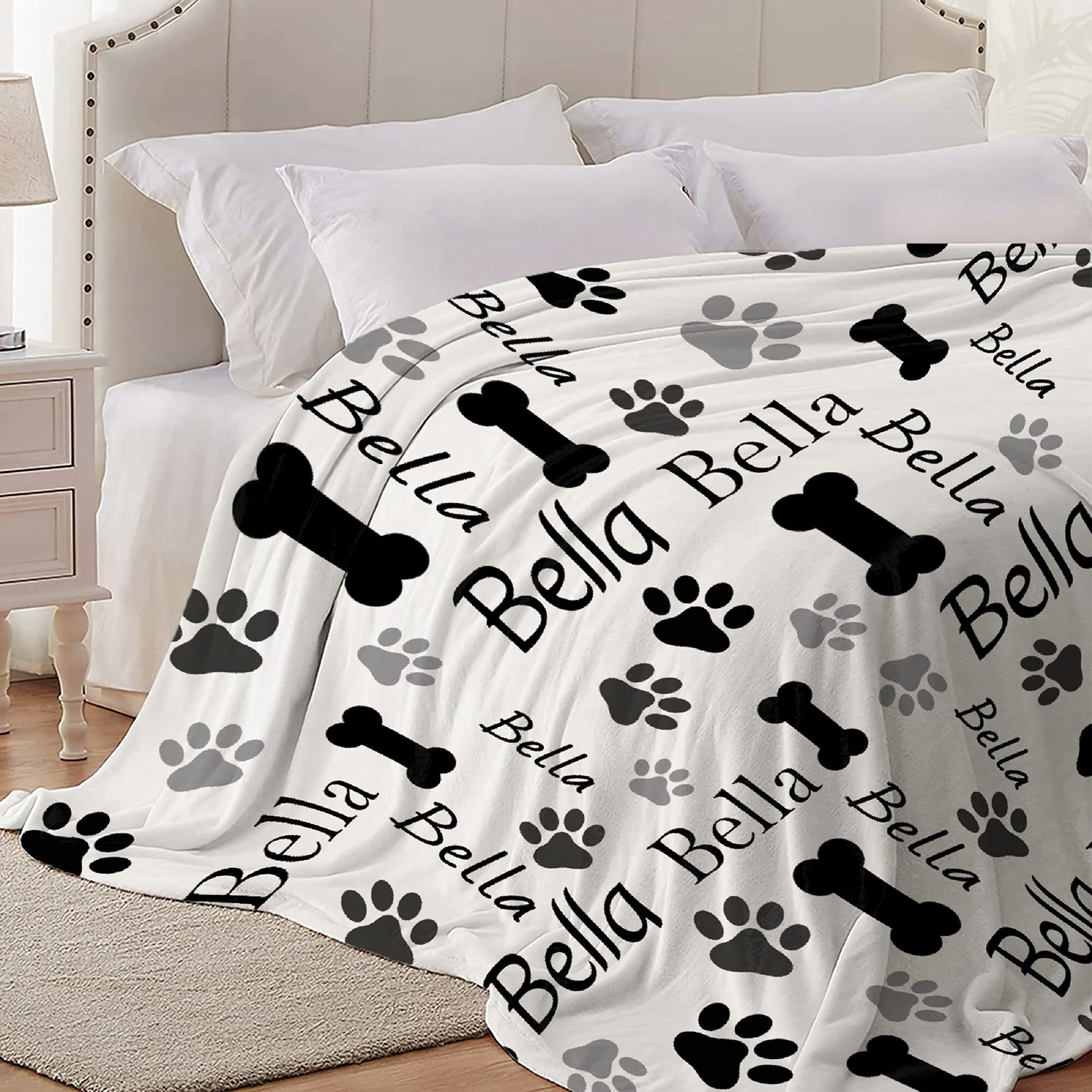 Custom Personalized Baby Name Blanket - Soft Flannel Fleece Plush, Choose Size & Design | Newborn Shower Gift - View #8