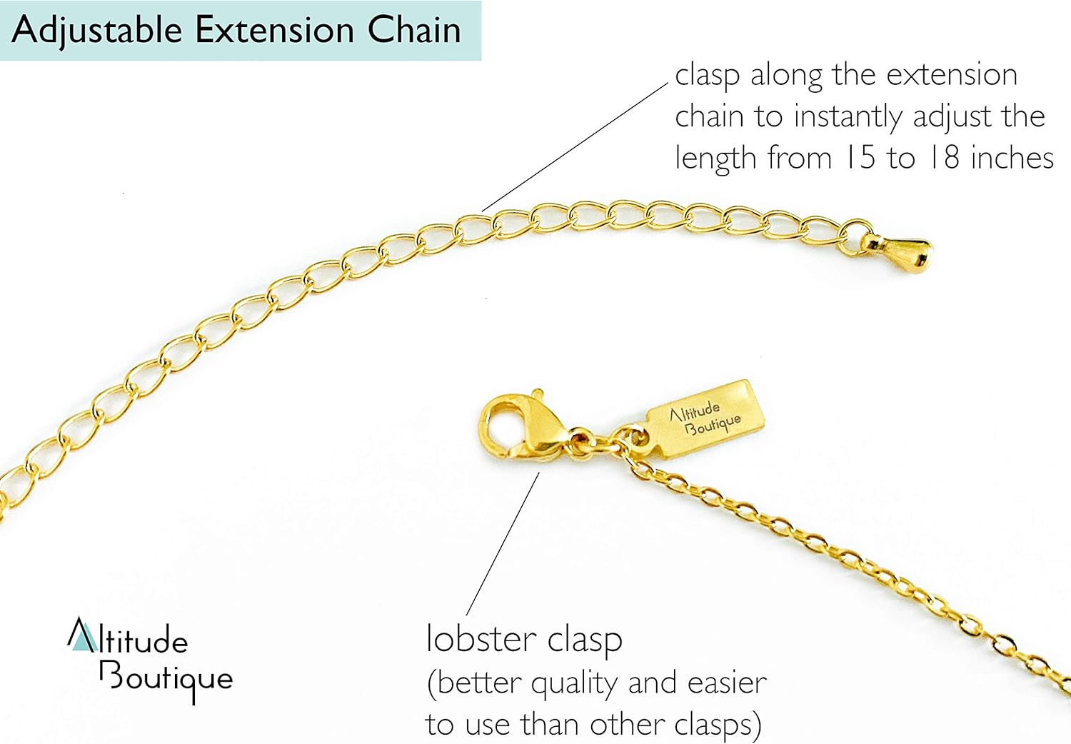 Altitude Boutique Snowy Mountain Necklace for Women Nature Lovers, Skiers, Hikers Campers (Gold, Silver, Rose Gold) - Image 5