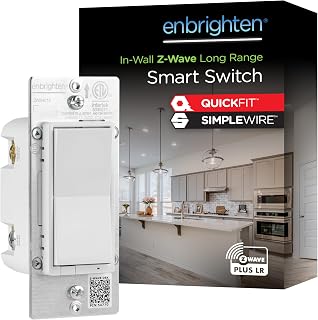 Enbrighten Z-Wave Long Range On/Off Switch, 800 Series, Paddle