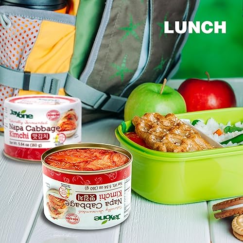 Miniatura 3 de Korean Canned Kimchi, Napa Cabbage Kimchi, Naturally Fermented, Non-GMO, No preservatives, No additives- (5.64oz x 4)