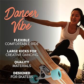 Amazon.com : White Wave Bamboo Longboard Skateboard. Ideal