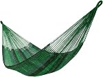 Sunnydaze Handwoven XXL Thick Cord Mayan Double Hammock for Outside - 625-Pound Capacity Heavy-Duty Outdoor Hammock - Black/Natural