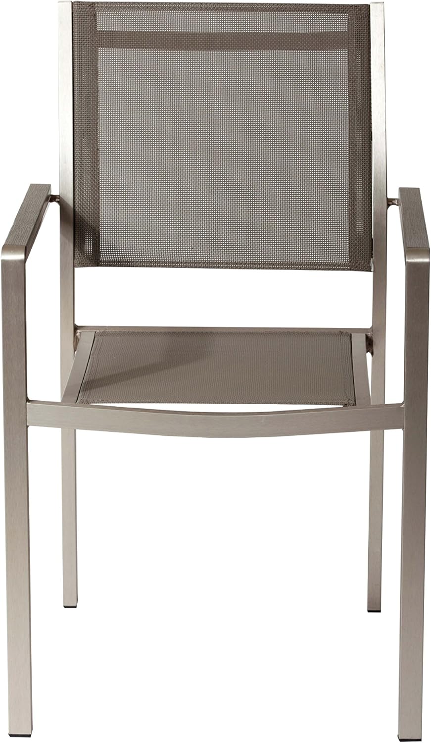 cosco outdoor living paloma steel patio dining chairs light gray sling on Amazon Com Pangea Home X David 11pc Wht David 11 Piece Patio Set White Furniture Decor