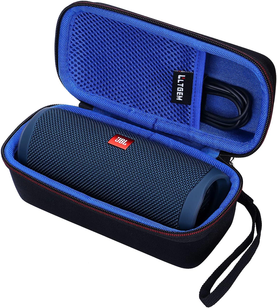L LTGEM Case for JBL Flip 7/6/5, Flip Essential 2 Speaker - Portable Travel Case - Blue