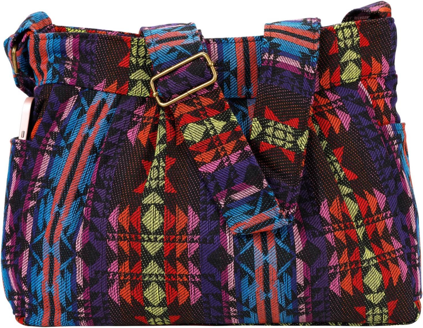 Casual Large Durable Fabric CrossBody Hobo Shoulder Messenger Travel Purse Wallet Handbag Tote Bag