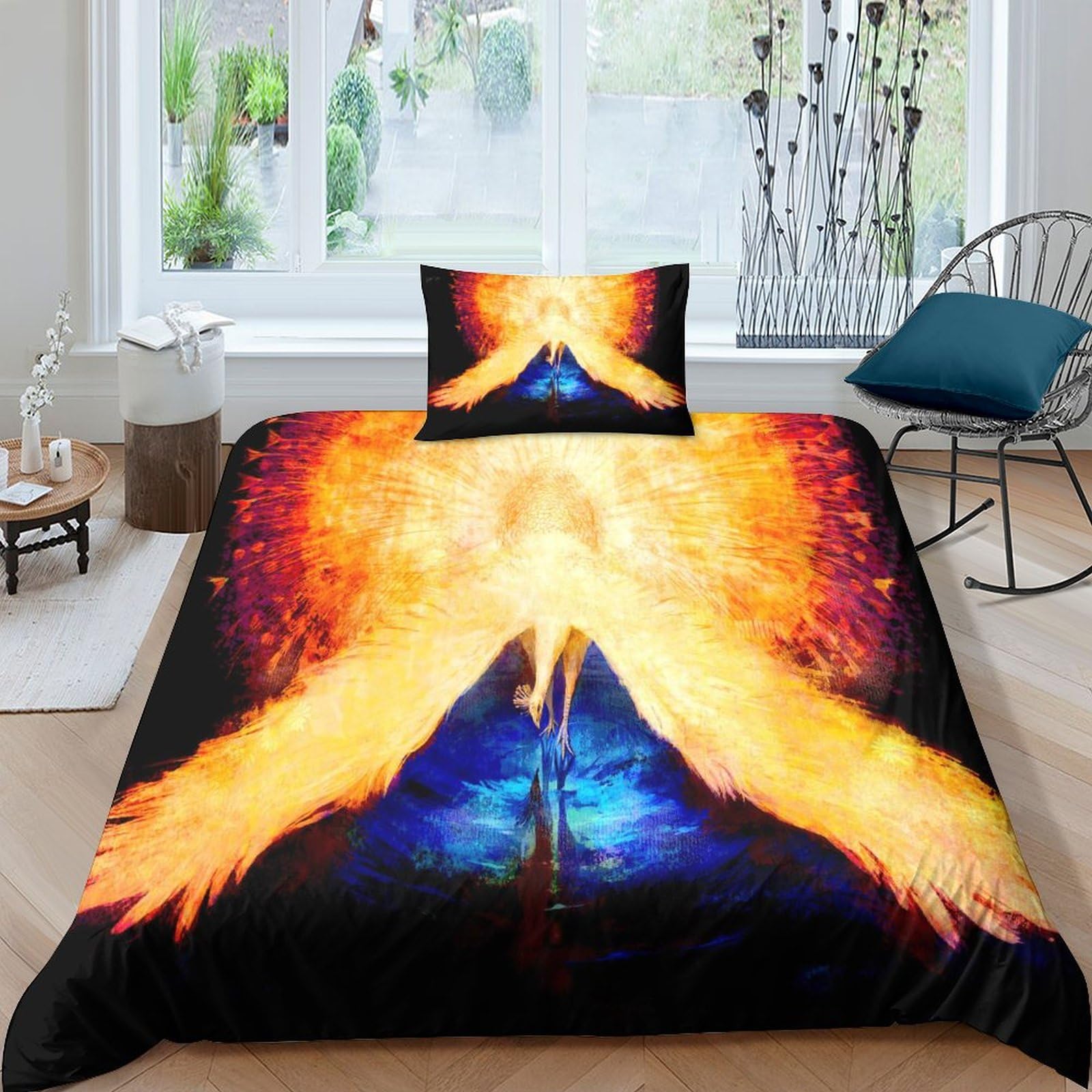 Housse de couette 135x200 cm avec fermeture éclair pratique en 3D