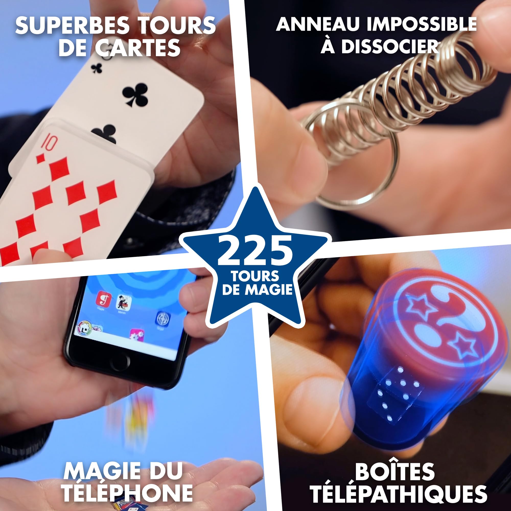 Marvin's Magic - Boîte de 225 Tours de Magie Incroyables - Gamme Magic Made Easy - Convient aux Enfants de 6 Ans et Plus