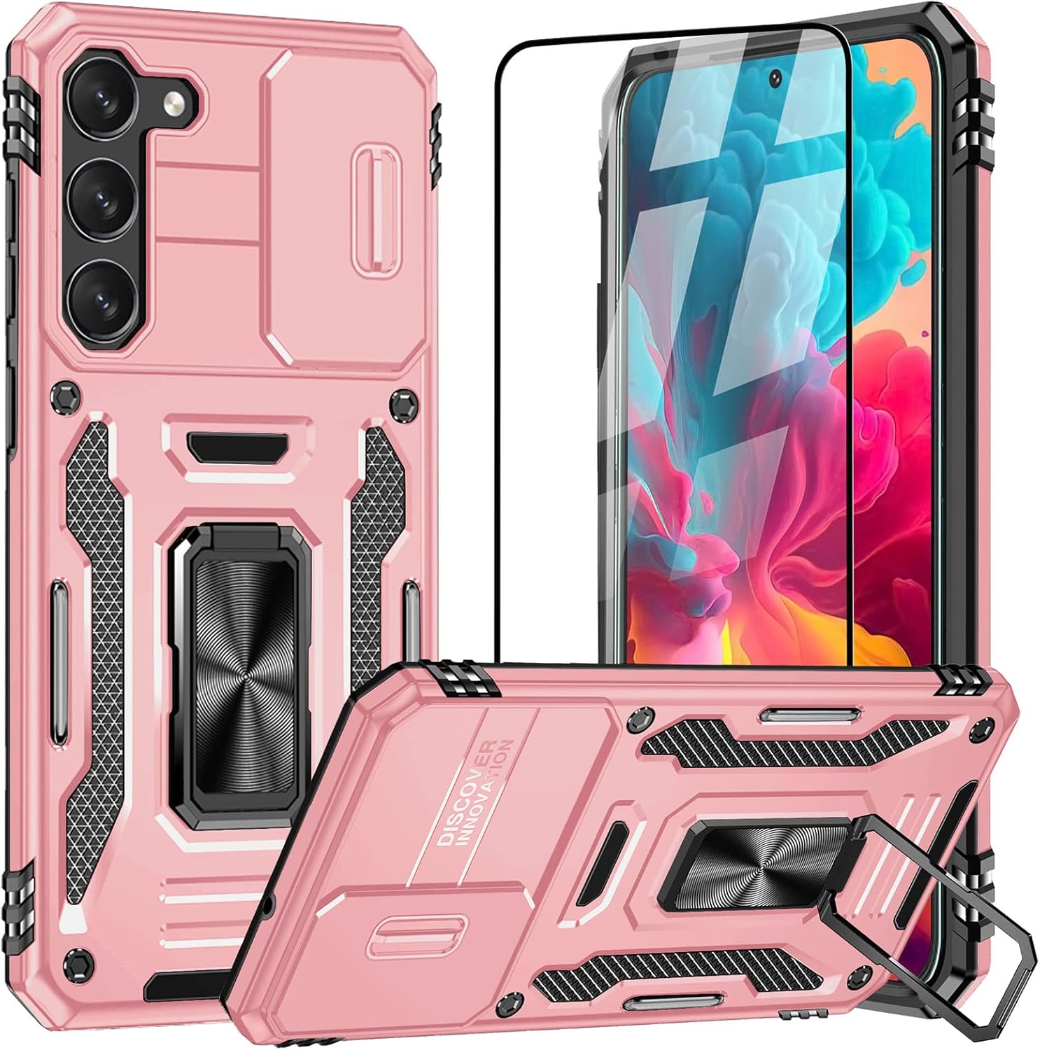 AKABEILA Case Screen Protector for Samsung Galaxy S23 Ultra Phone Case