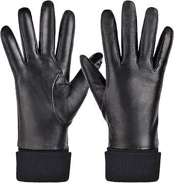 Sherpa Mittens Libby Quilted Leather Mittens Swany Gloves