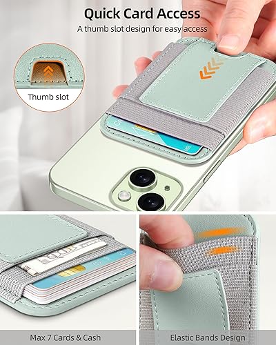 Miniatura 232 de ExtreLife Magsafe Wallet, cartera magnética más fuerte para iPhone 17/16/15/14/13/12, para tarjetero Magsafe con 2 ranuras para tarjetas, bloqueo