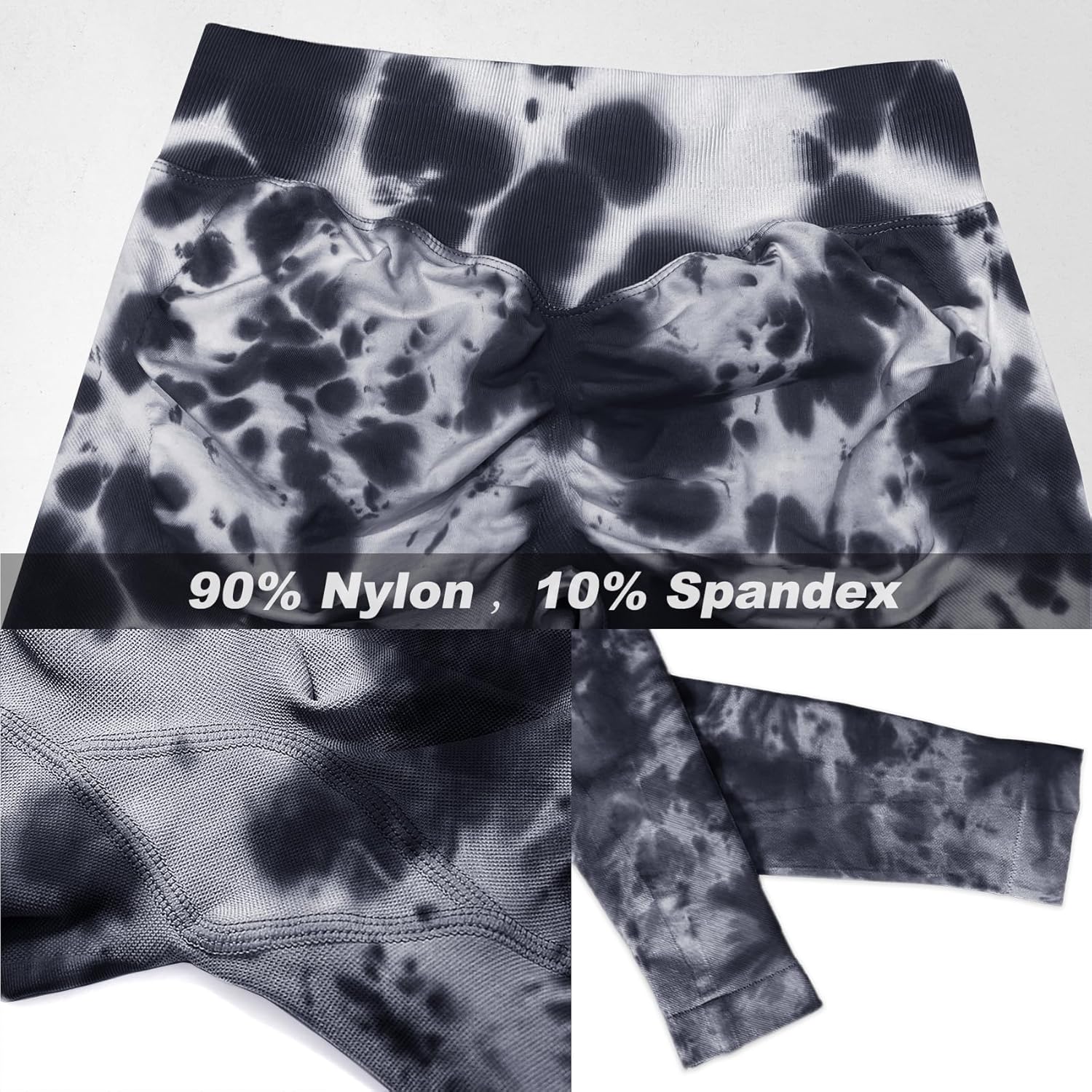 JGS1996 Tie Dye Scrunch Butt Lifting Leggings for Women Booty Sculpting Workout Tight High Waist Tummy Control Yoga Gym Pants - Image 5