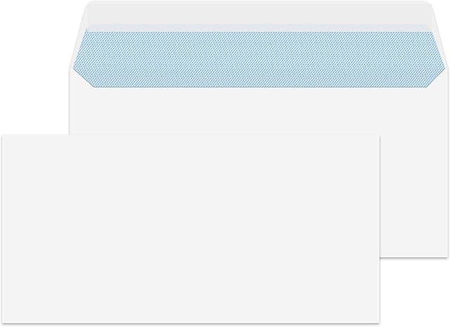 Blake Purely Everyday DL 110 x 220 mm 100 gsm Peel & Seal Wallet Envelopes (23882/250 ) White - Pack of 250