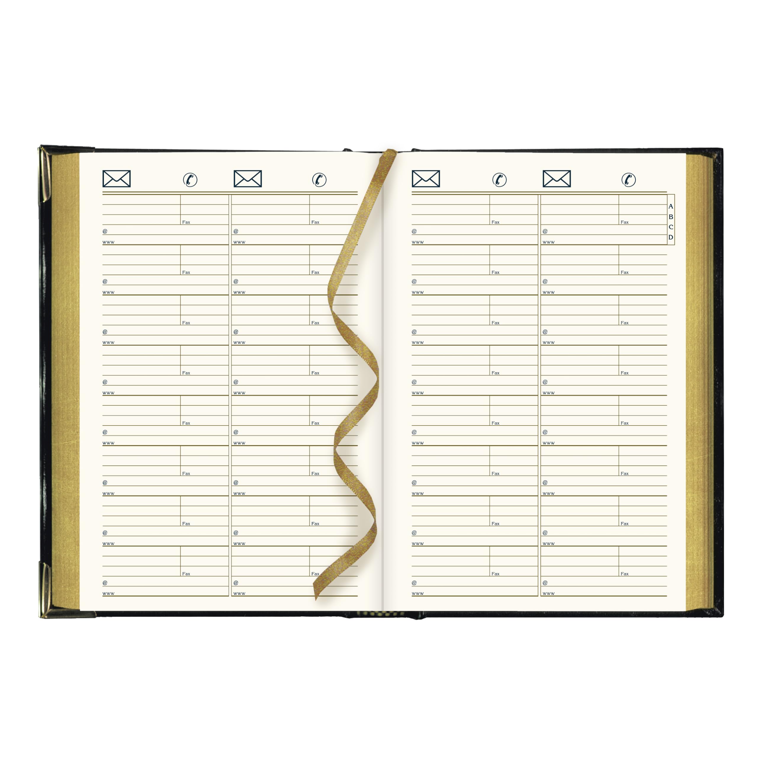 Brownline® Agenda giornaliera 2027, 12 mesi, da gennaio a dicembre, rilegatura cucita, 18,1 x 12,4 cm, nero, trilingue (CBE504)