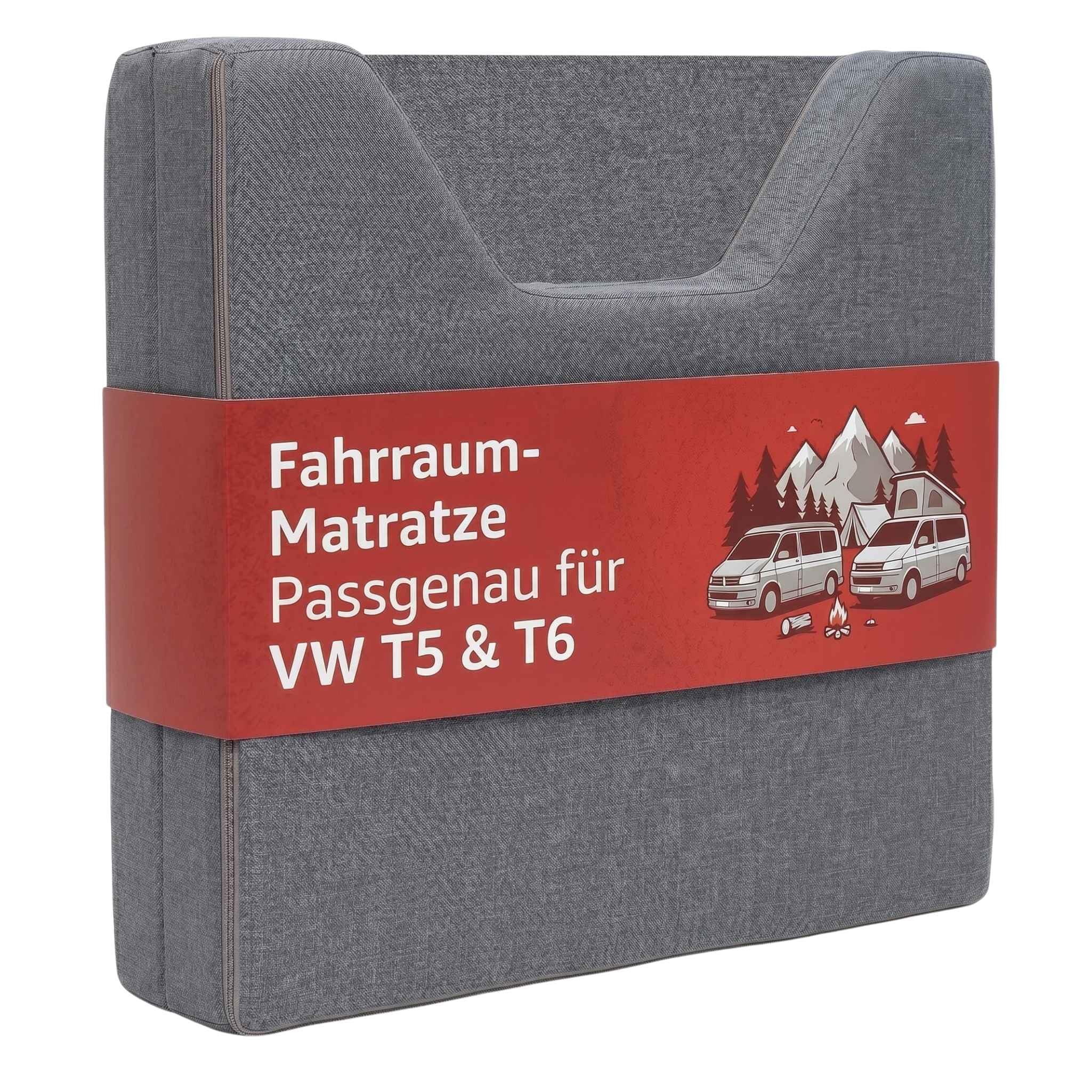 Camper´s Delight Kinderbett-Klappmatratze passend für VW T5 T6 T6.1 Matratze für den Fahrraum | Faltmatratze 145x70cm Camping-Zubehör | Faltbare Van-Campingmatratze Transporter