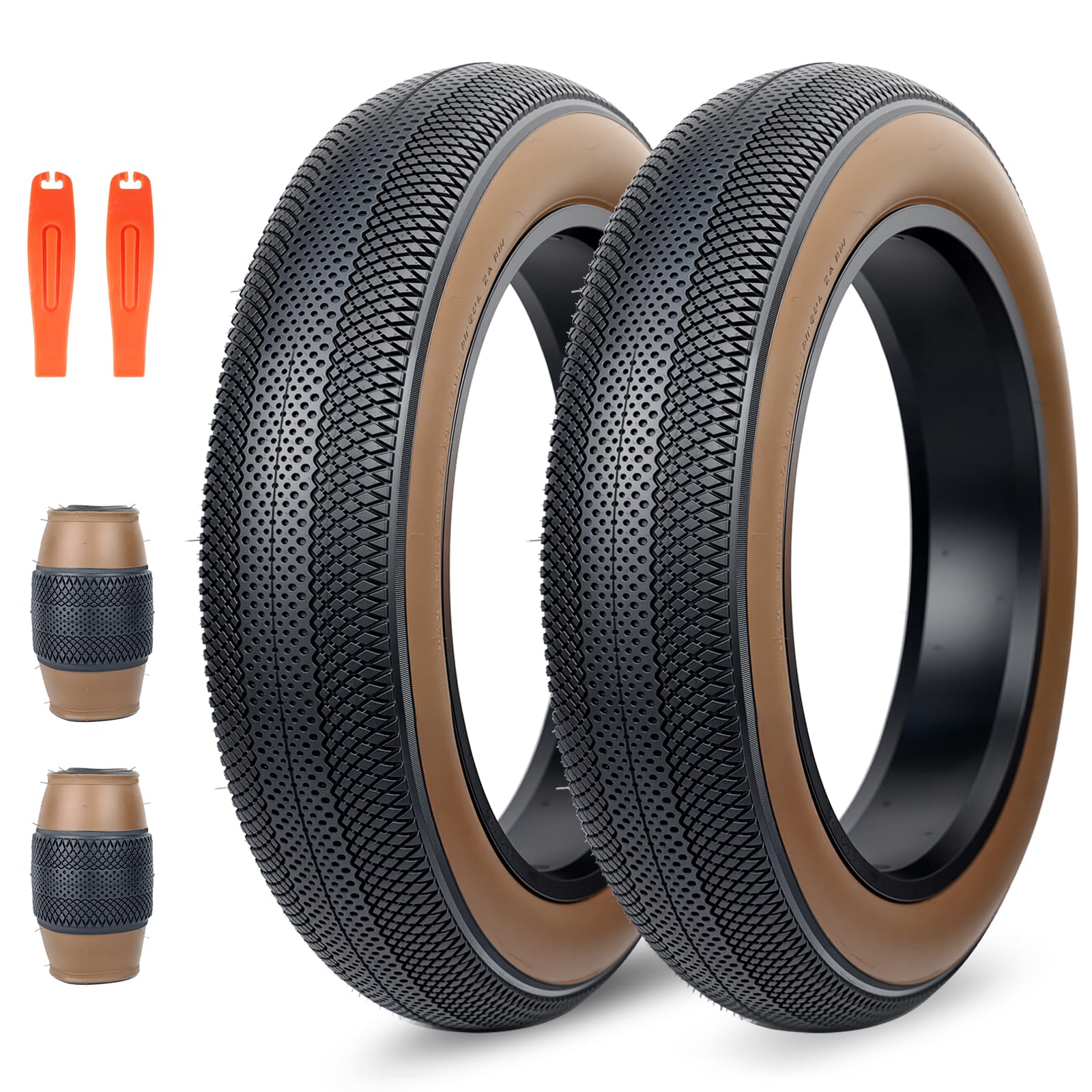 Bike 20/26x4.0 Fat Tire 20 x 4 Fat Tire 20 x 4 High Wear Resistance Electric Bicycle Bike Tire, Fat Bike Tire, Coffee Wall/Wall