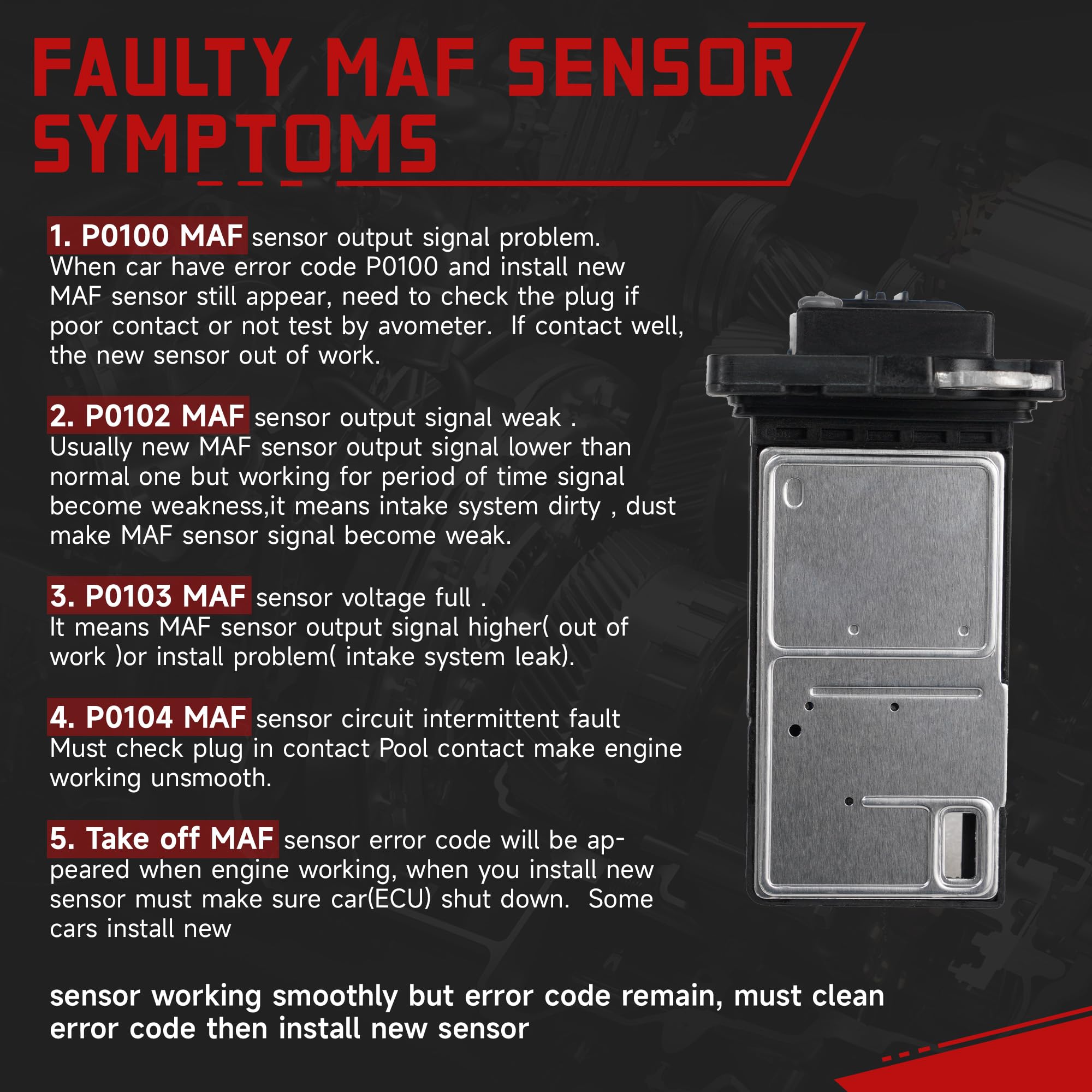 Mass Air Flow Sensor MAF0033 - Fits Honda Accord Civic Odyssey Pilot & Acura MDX RDX TL - View #10