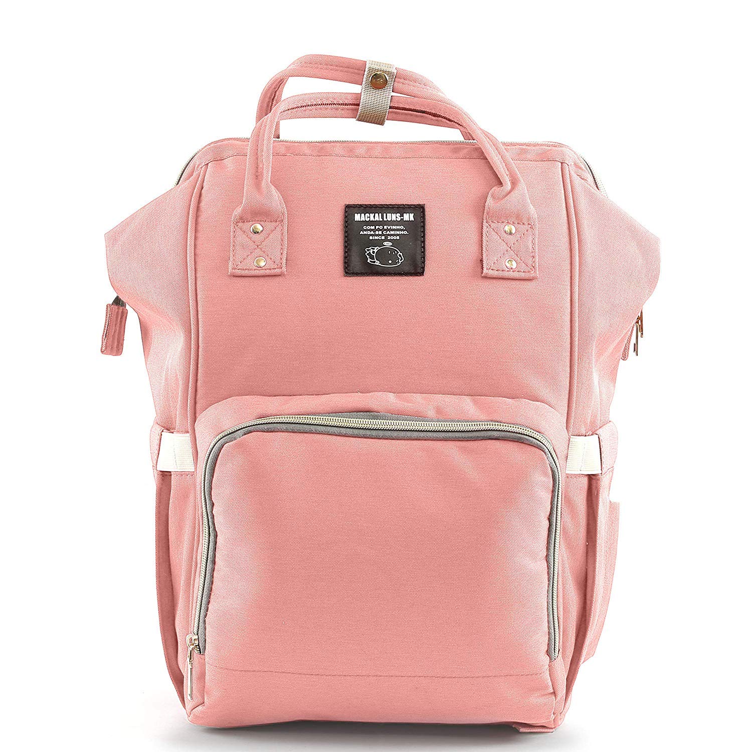 ineffable IneffableMaternity Travel Diaper Bag Organizer Large Mother Baby Backpack (Peach)-picture-7