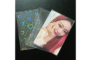 50Pcs Laser Clear Kpop Photocard Sleeves 2.2"x3.5"