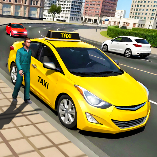 Urban Taxi Sim 3D Stadttaxi-Fahrsimulator: Moderne Stadtverkehrsspiele, Passagiertransportspiele