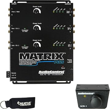 AudioControl MATRIX PLUS 6-Ch Line Driver w/Level Control & ACR-1 Dash Remote