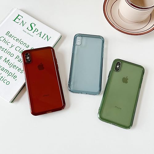 Miniatura 8 de ZTOFERA Funda para iPhone X,Claro Silicona Suave Protector De Parachoques Retro Color Transparente A Prueba De Golpes Caja Del Teléfono - Gris