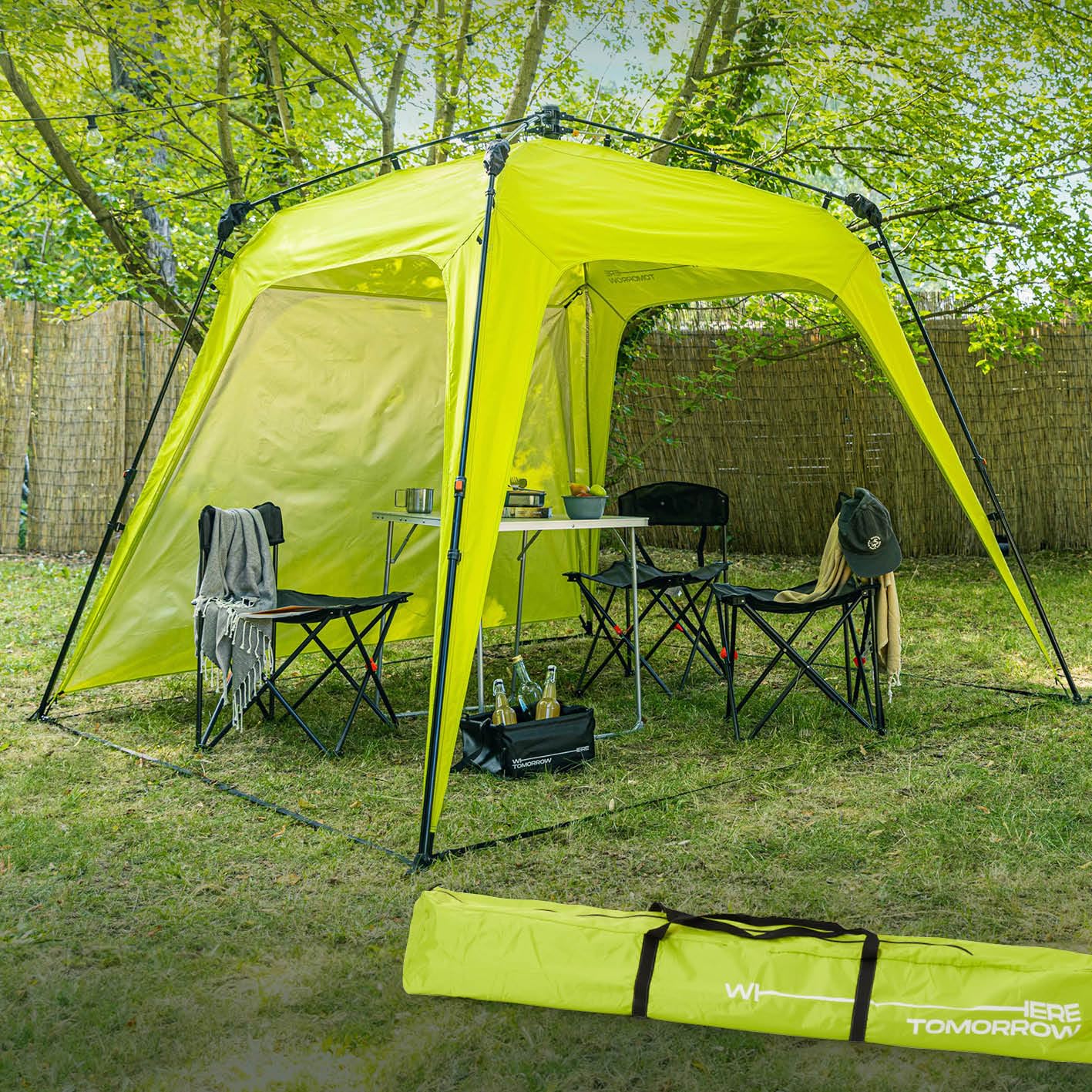 Lumaland Outdoor Gazebo 2.5 x 2.5 m | Waterproof & UV Protection