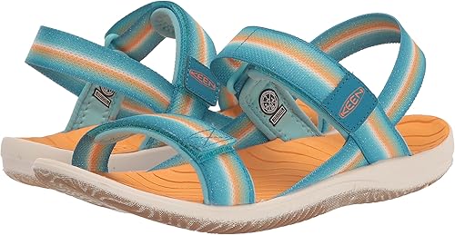 Miniatura 7 de KEEN Correa trasera Elle unisex para niños, plataforma casual y puntera abierta