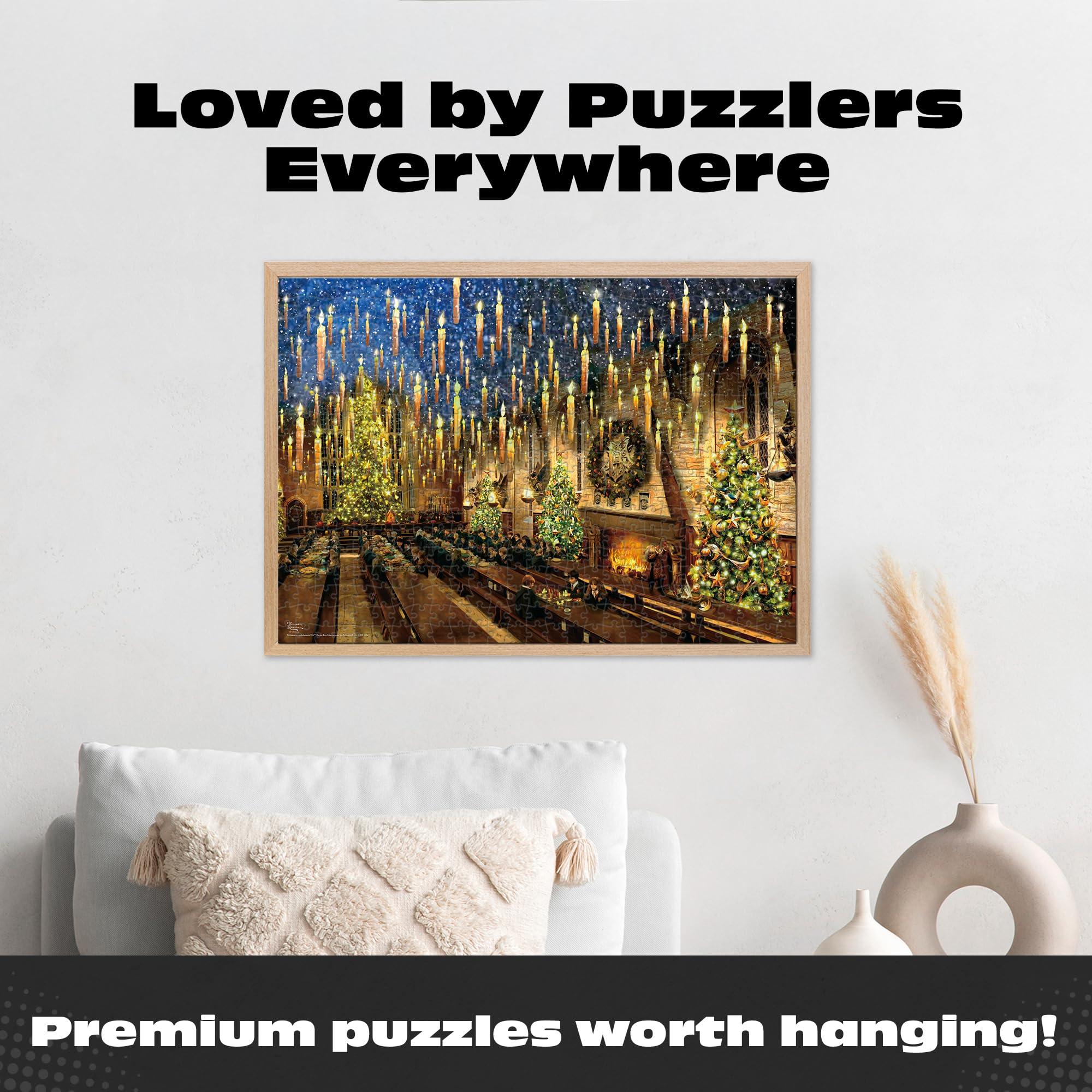 Ceaco - Silver Select - Kinkade - Harry Potter - The Great Hall - 500 Piece Jigsaw Puzzle for Adults -Challenging Puzzle Perfect for Game Nights