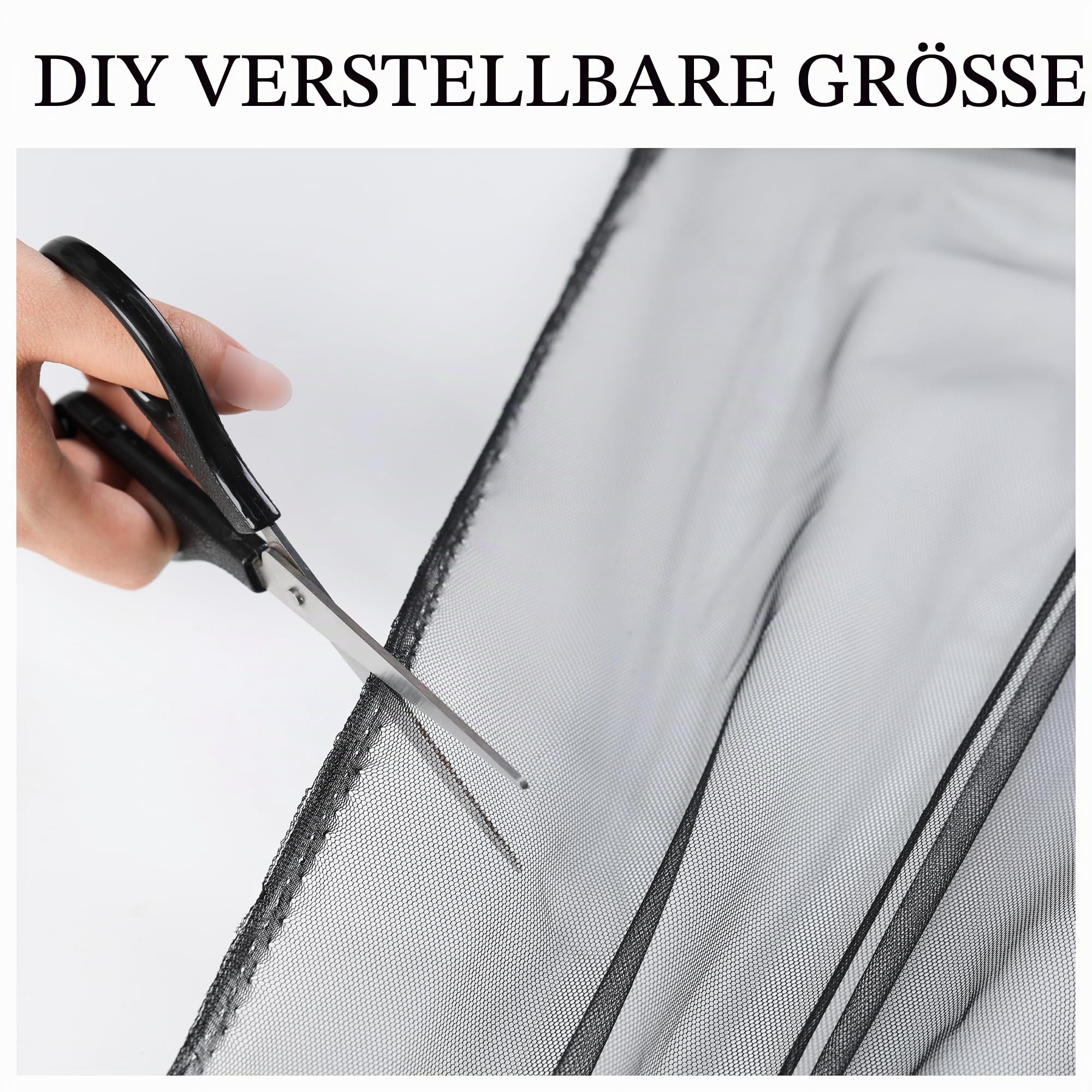Extra breite Outdoor-Vorhänge, wasserdicht, Voile-Netz, leicht, Privatsphäre, Moskitonetz für Terrasse, Veranda, Balkon, Pergola, Terrasse, B 31 x L 274 cm pro Paneel, 2 Paneele