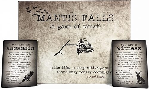 Miniatura 15 de Mantis Falls Juego de mesa | Juego de cartas de estrategia de traidor oculto para 2 a 3 jugadores | A veces juego de aventura cooperativa para