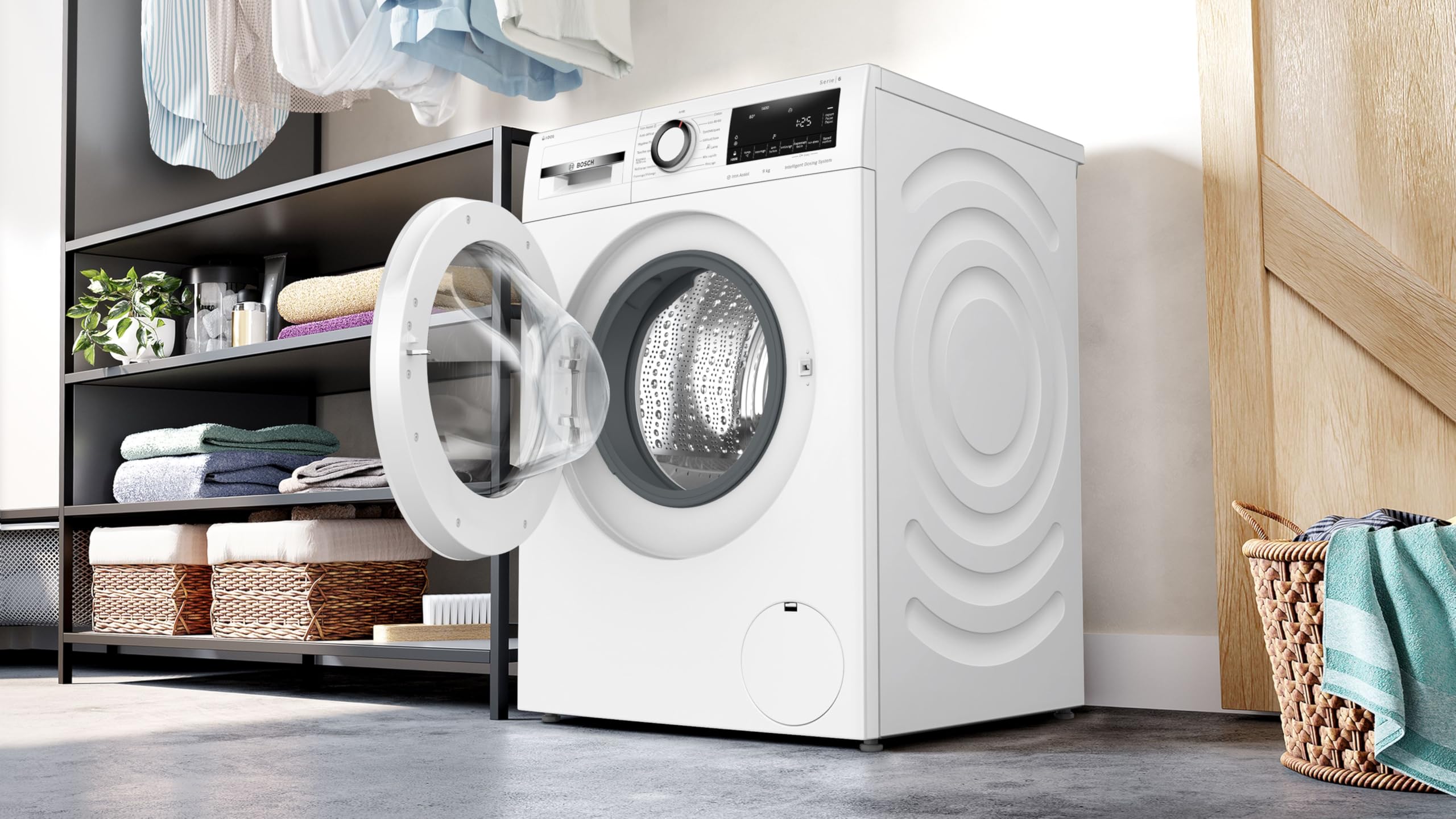 Bosch Série 6 Lave-linge Pose-libre 9 kg 1400 trs/min Blanc