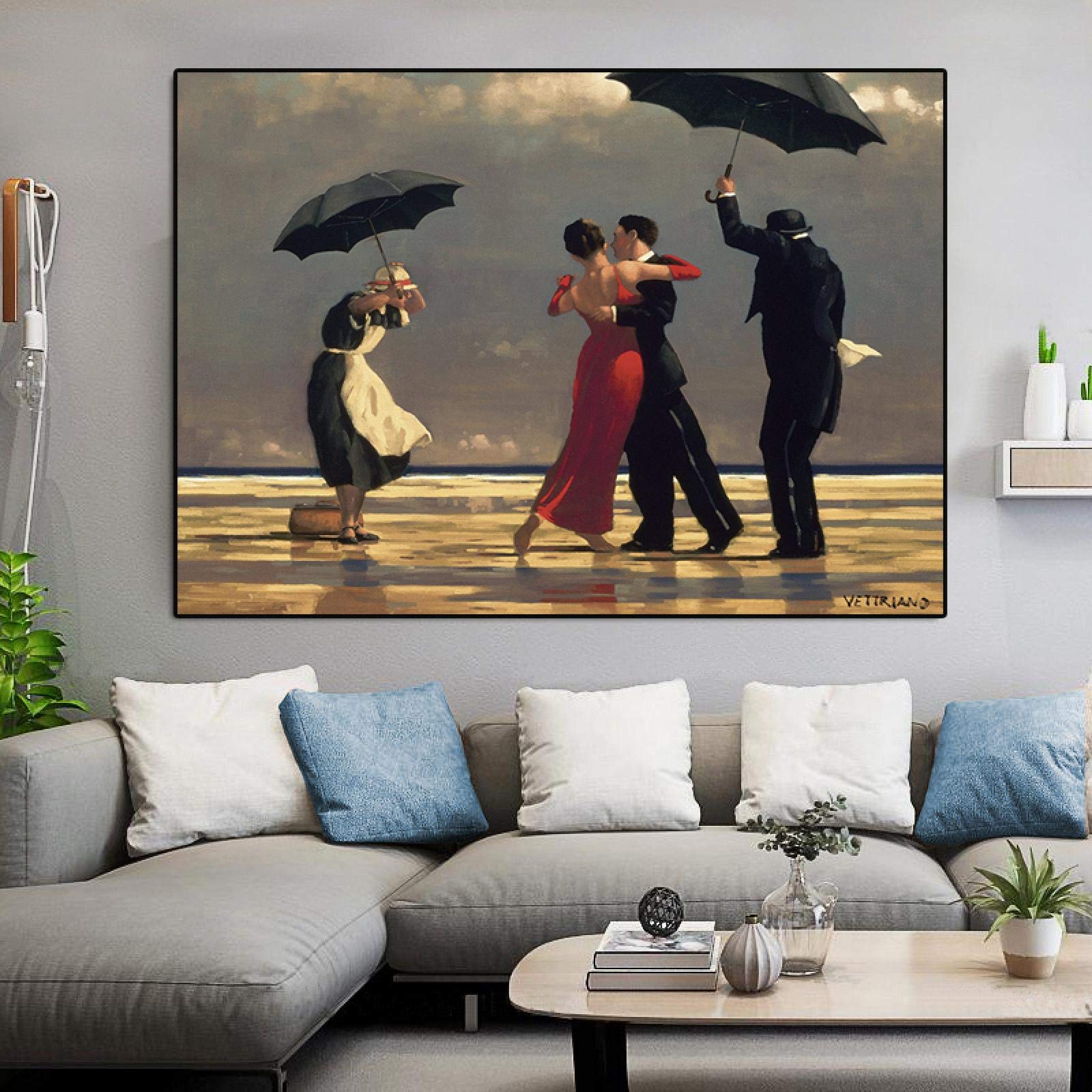 Klasyczny drukowany plakat dekoracja pokoju obrazy grafika 70 x 125 cm z ramką