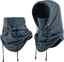 Joyoldelf Multifunktionale Plüsch Sturmhaube, Winter Thermo Balaclava Skimaske Windbeständig Gesichtshaube für Herren und Damen
