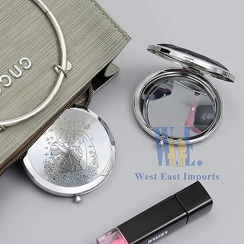 Miniatura 5 de Espejo compacto recuerdo de boda (12 piezas) Boda Recuerdos Novia Novio DiseñoRegalo para InvitadoEspejo Monedero