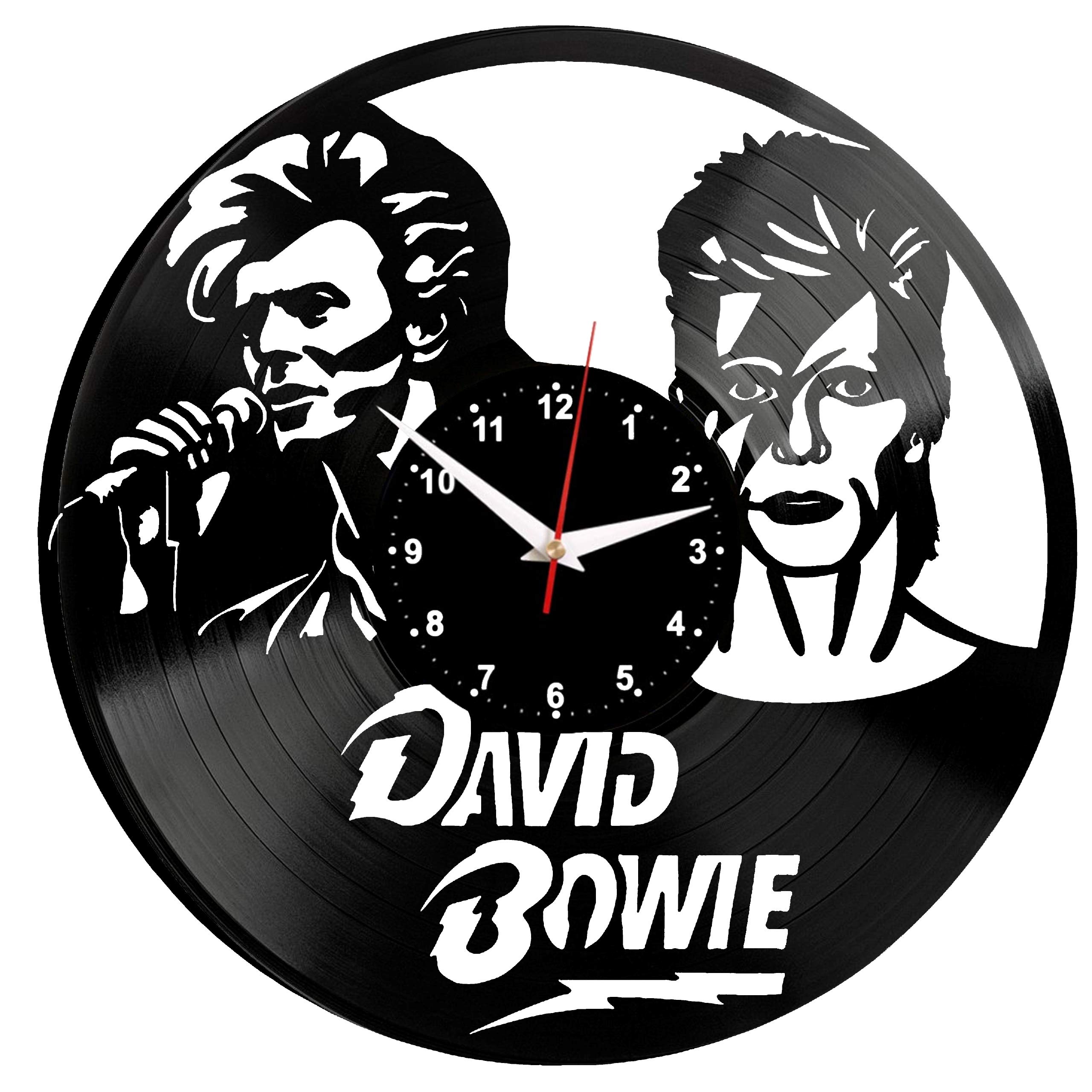 EVEVO David Bowie Wall Clock Vinyl Record Vinyl Clock David Bowie