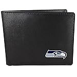 NFL Siskiyou Sports Mens Seattle Seahawks Bi-fold Wallet One Size Black