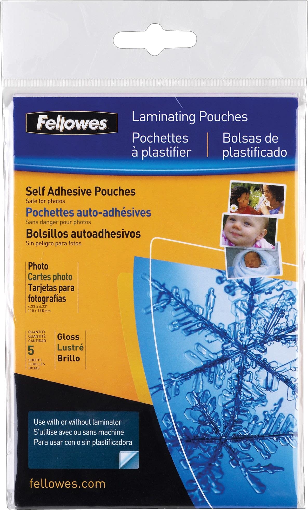 Fellowes Photo tamaño fundas para plastificar (5220401) -