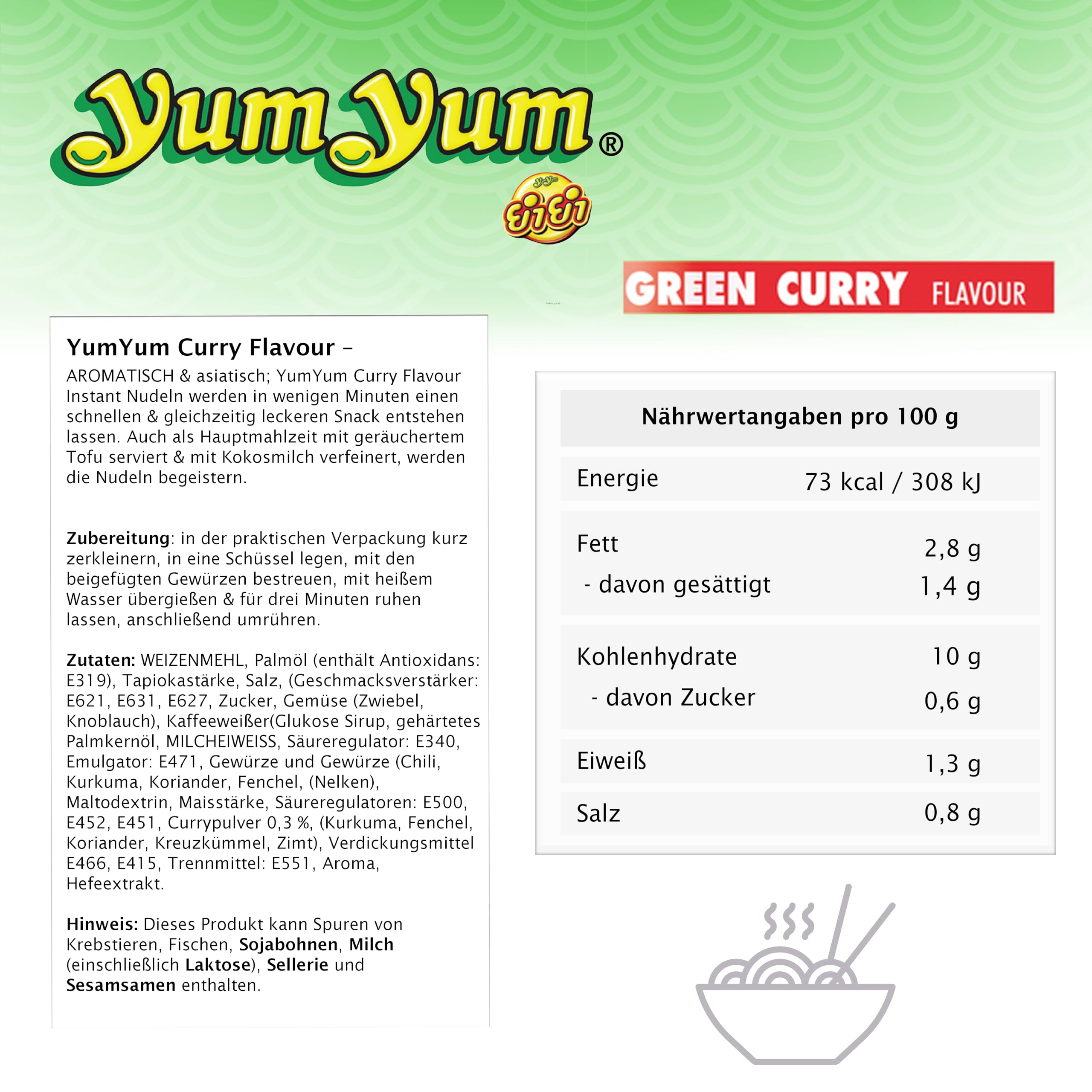 YumYum Beef Flavour Cup 36x 70g Asiatische Instant Nudeln im Becher | Thailändisches Aroma, Sofortiger Genuss, Mit Brokkoli & Champignons, Hergestellt in Thailand, Asiatische Nudelsuppe