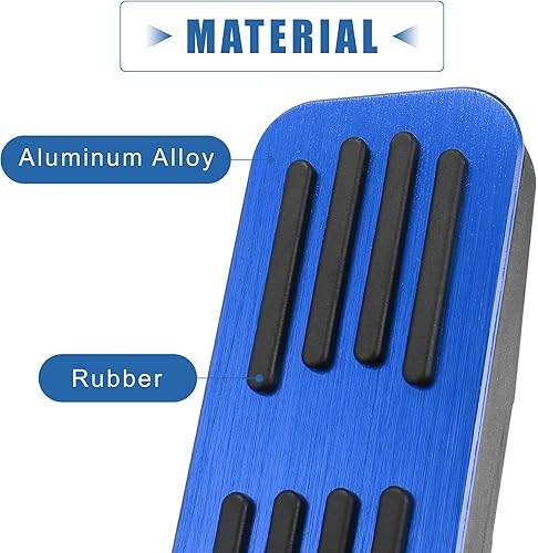 Miniatura 6 de X AUTOHAUX Antideslizante aleación de aluminio coche interior pedal pastillas acelerador pedal freno de gas Kit de cubierta de reemplazo para Mazda