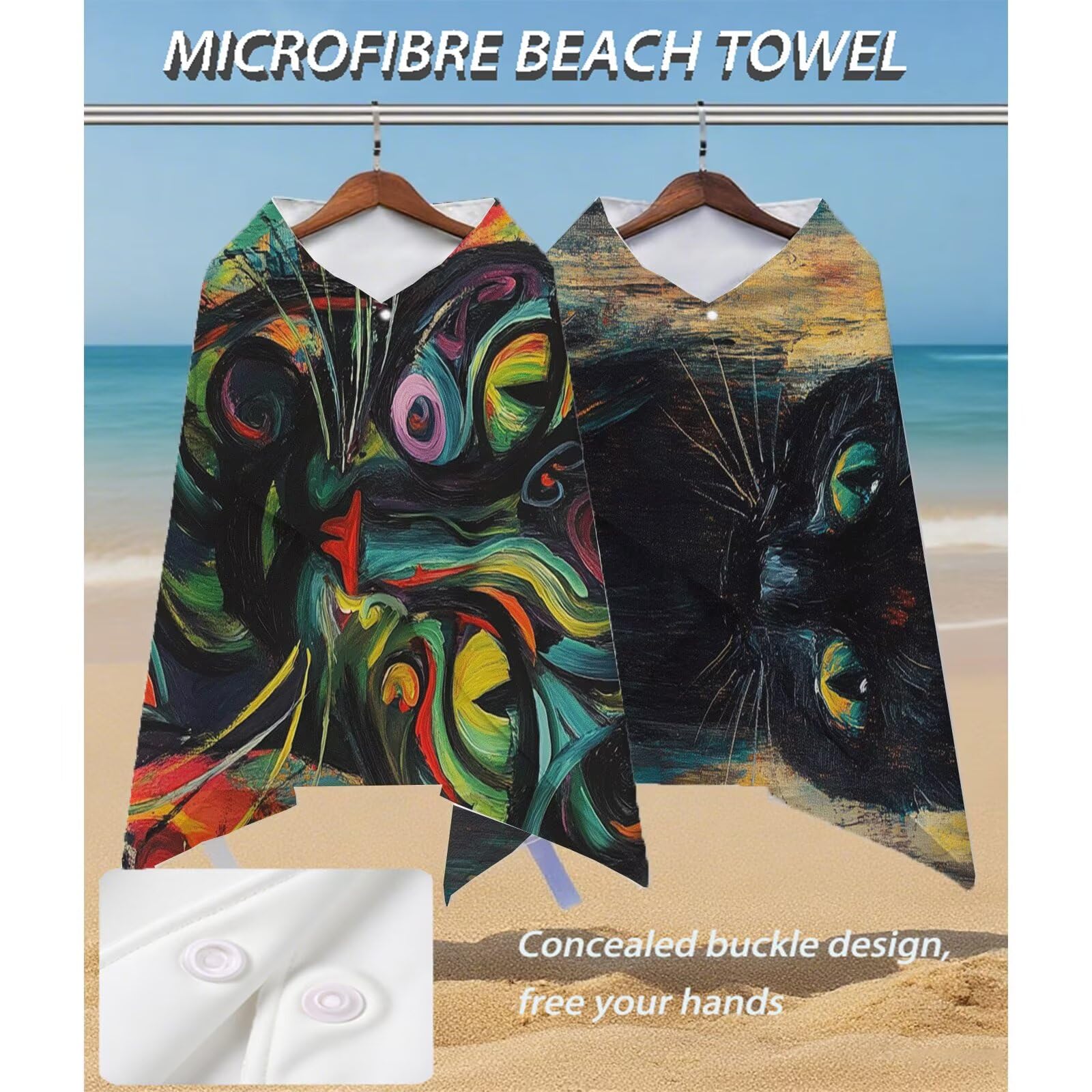 Telo Mare Asciugamano Mare Microfibra Coperta da Spiaggia Portatile da Donna Uomo Assorbente Asciugatura Rapida Anti-Sabbia Telo da Bagnocon Borsa Portaoggetti Impermeabile 200 X 100 cm Astratto B-26