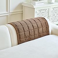 Vista 15 de Fundas para brazos de sofá, funda suave para respaldo reclinable, lavable, fundas gruesas y mullidas para reposabrazos de sofá, fundas protectoras