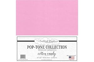Cardstock Warehouse Pop Tone Cotton Candy Pink - 12 x 12"" -...