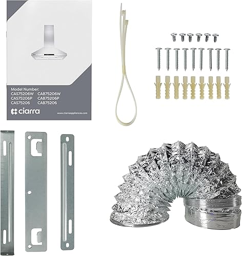 Miniatura 8 de Campana extractora negra de 30 pulgadas con diseño antihuellas dactilares Campana de ventilación de 450 CFM para cocina con control de botón