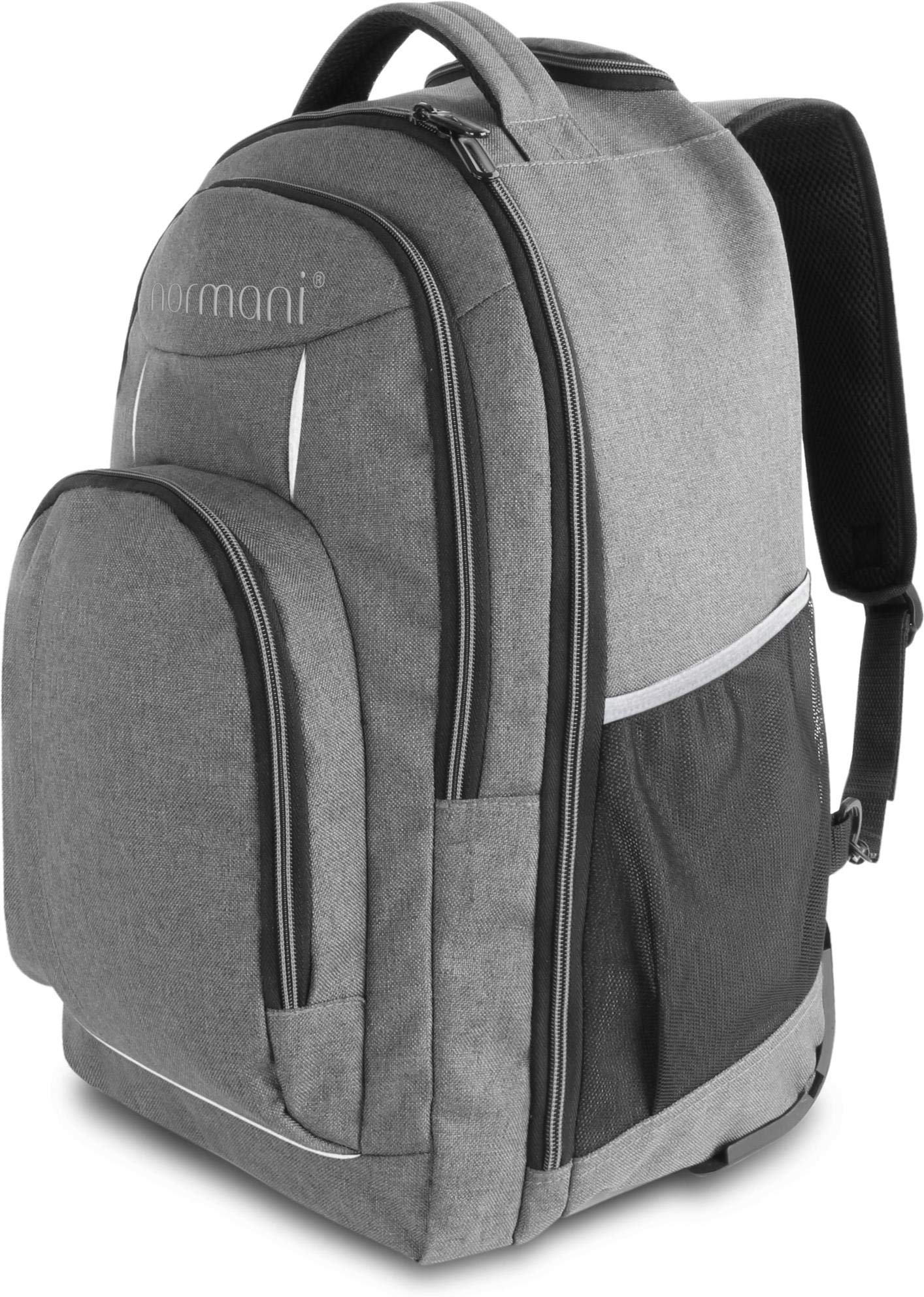 normani Trolley-Rucksack Schulrucksack | Rucksack mit Rollen und Trolleygriff | Handgepäck 30 L