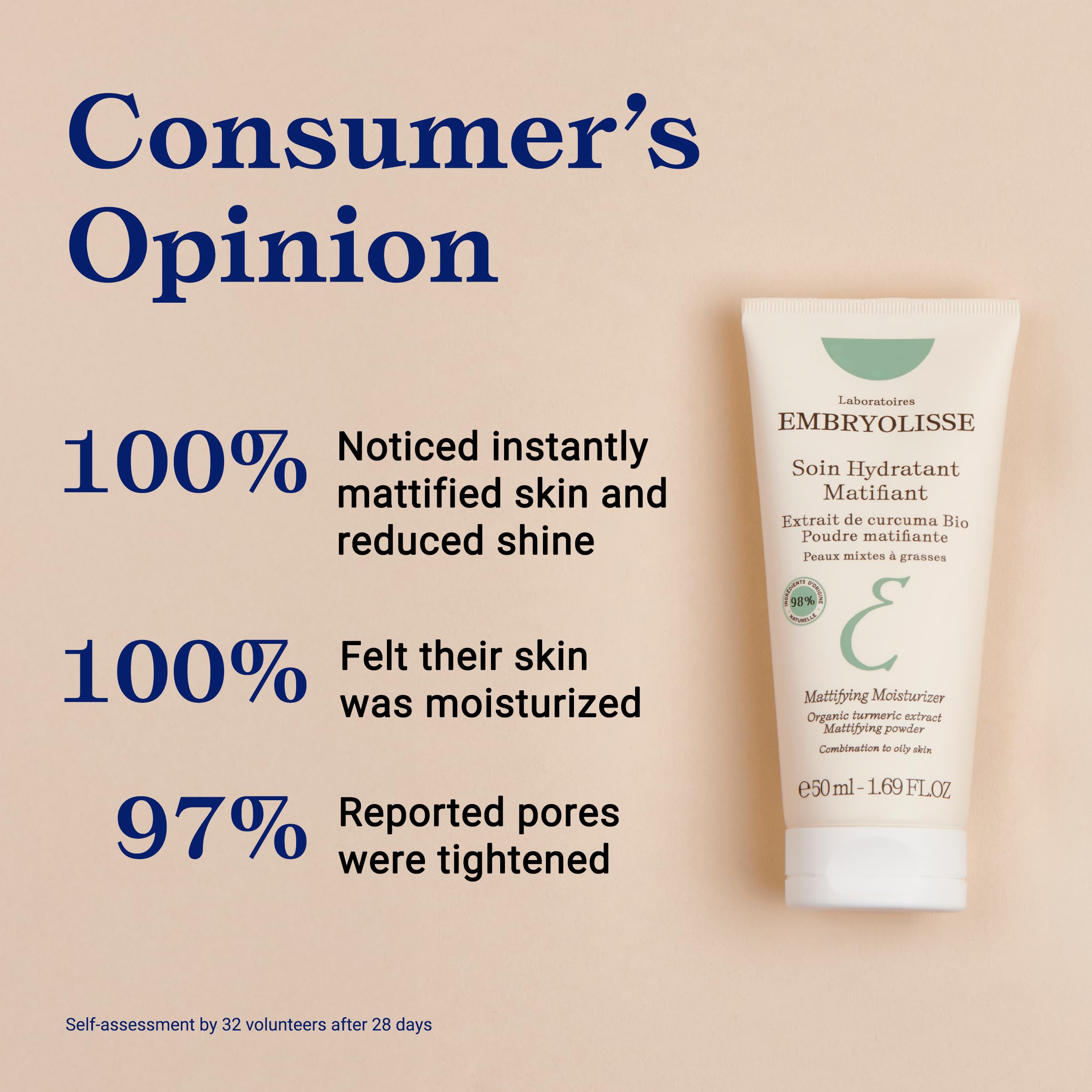 Embryolisse Mattifying Moisturizer Karma ve Yağlı Ciltler Nemlendirici 50 ml