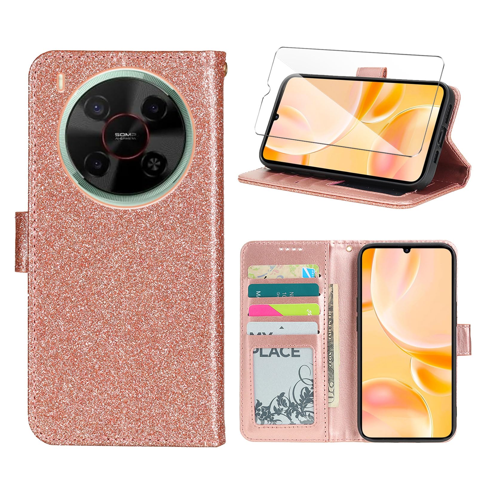 Wanglaism Hülle für ZTE Blade V70 Max, mit 1 Packung Display