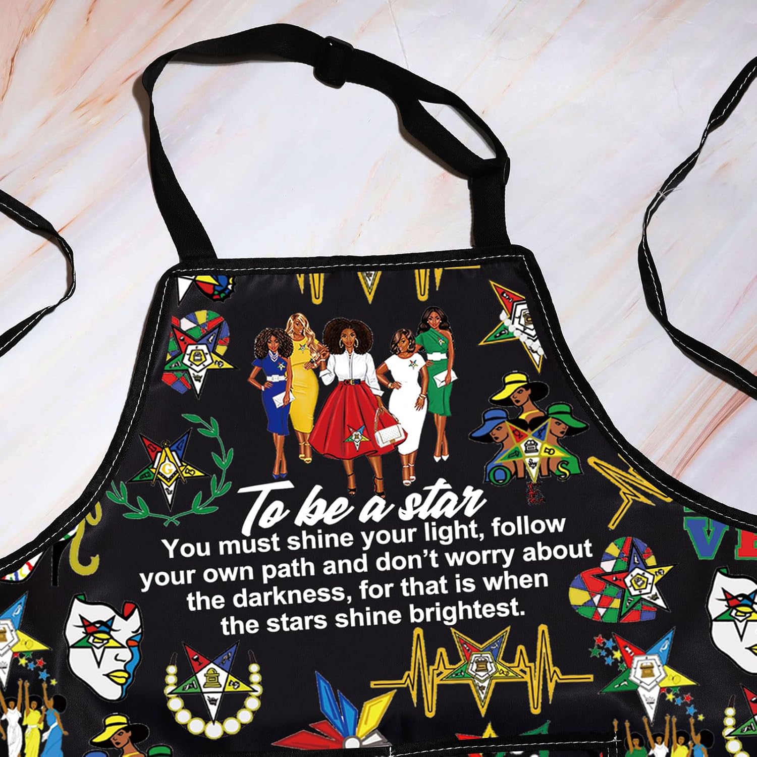 WZMPA Sorority Sister BBQ Apron Greek Sorority Gift To Be A Star Grilling Apron Sorority Sister Merch image 3