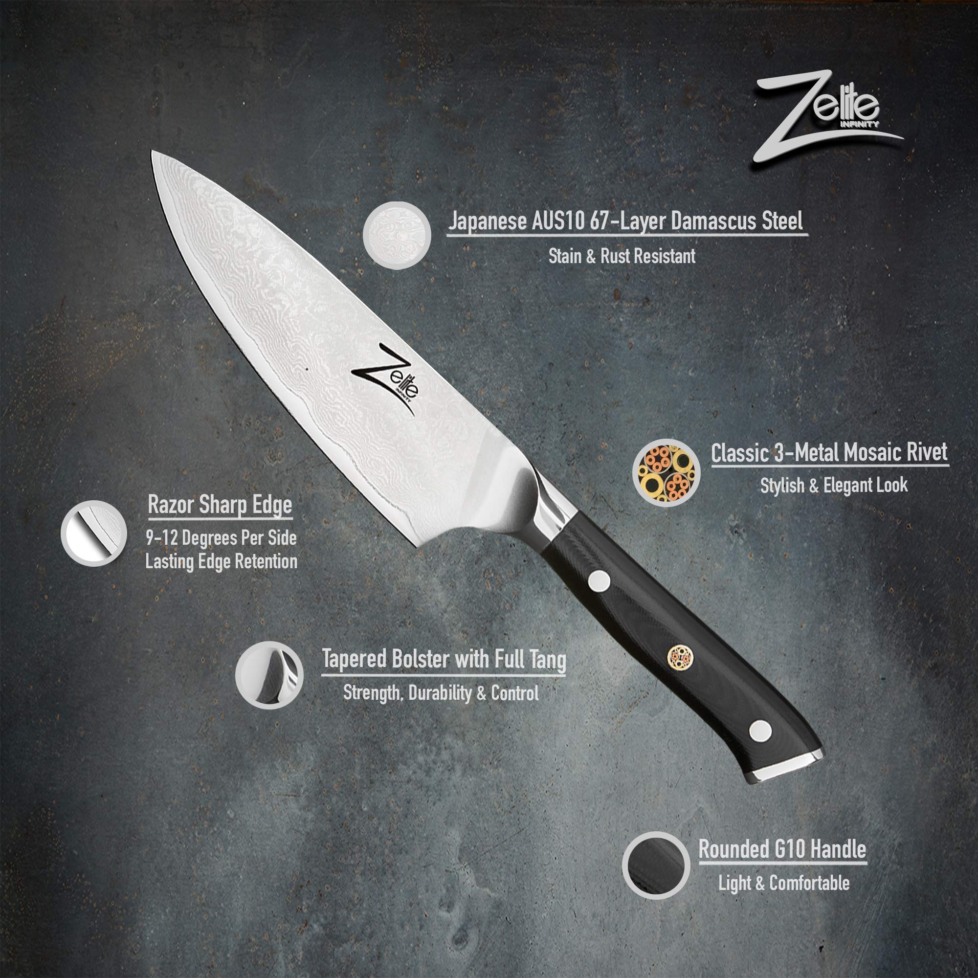 Buy ZELITE INFINITY Chef Knife 6 inch AlphaRoyal Series Japanese